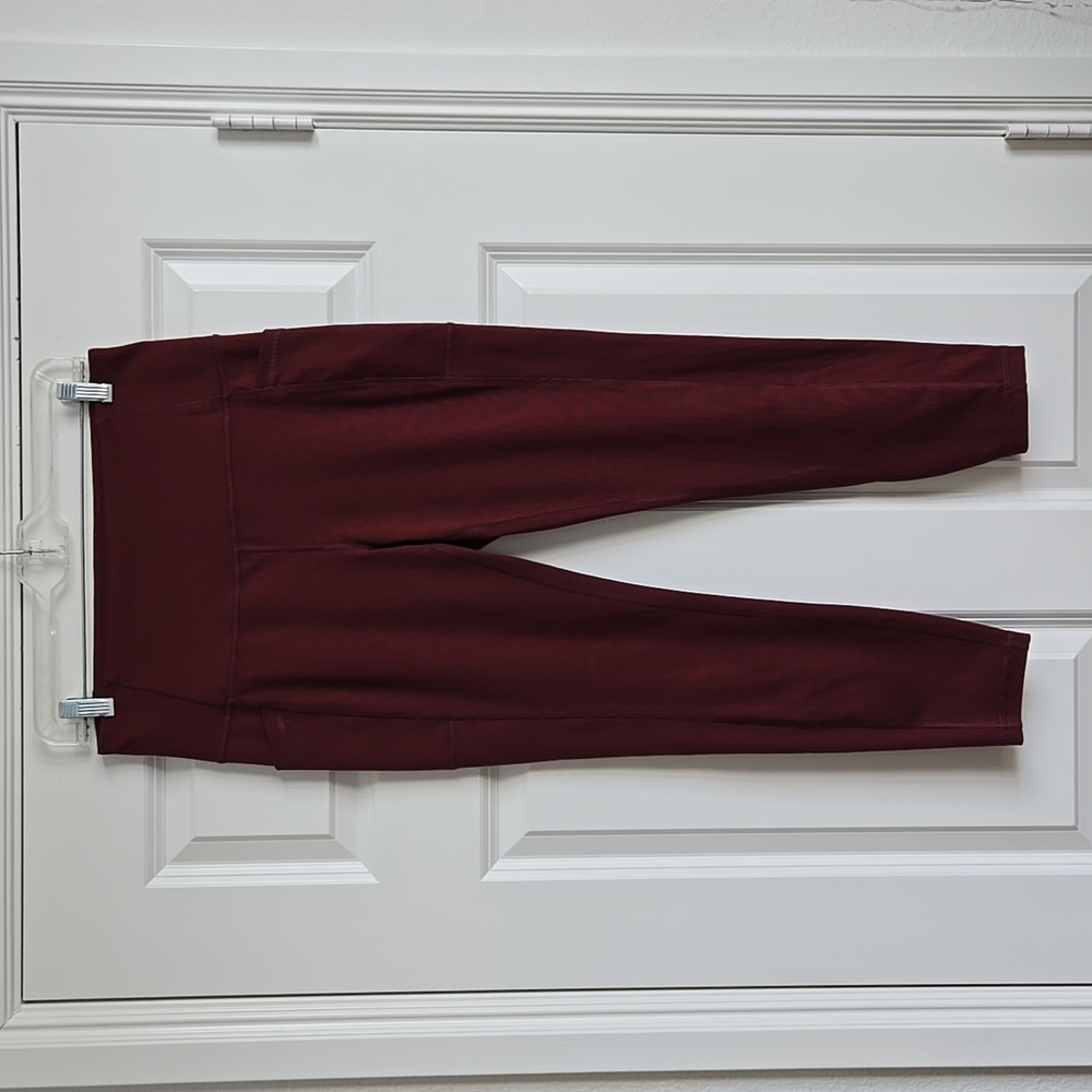 Women's Burgundy Leggings
